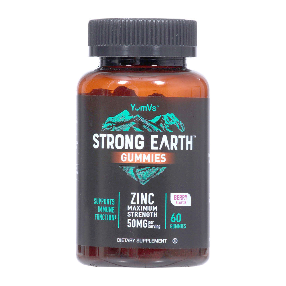 YumVs Strong Earth Zinc Maximum Strength Gummies for Immune, 60 Ea